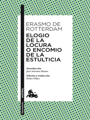 cover image of Elogio de la locura o Encomio de la estulticia
